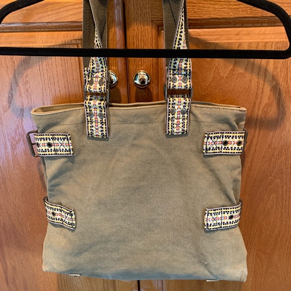 Hurley medium canvas tote with embroidered handles - Picture 3 of 14